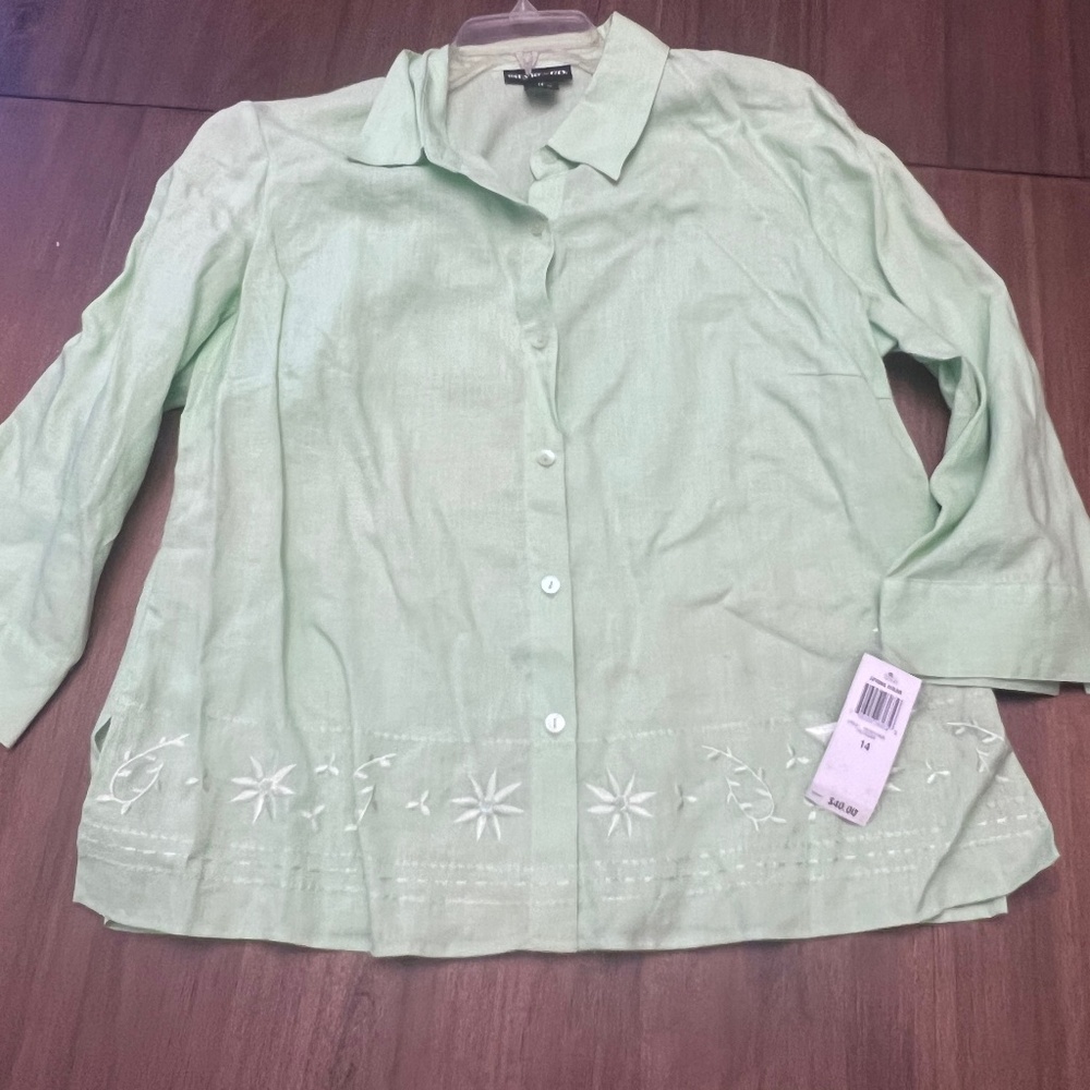 Linen top.